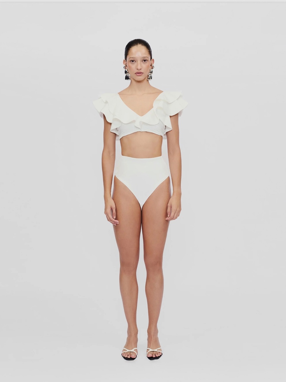 Maygel Coronel Mika two piece white bikini